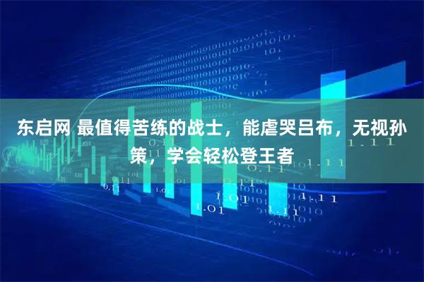 东启网 最值得苦练的战士，能虐哭吕布，无视孙策，学会轻松登王者