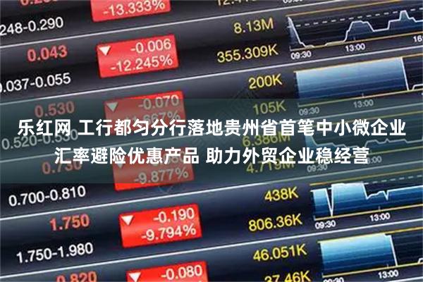 乐红网 工行都匀分行落地贵州省首笔中小微企业汇率避险优惠产品 助力外贸企业稳经营